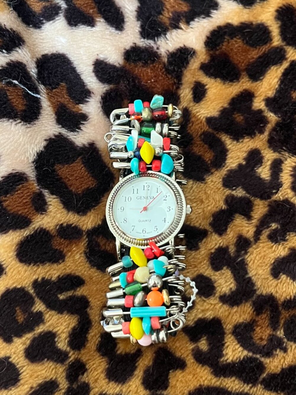 Geneva Beaded Handmade Rainbow Boho Watch